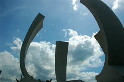 View of the monument  Sir Donald Sangster